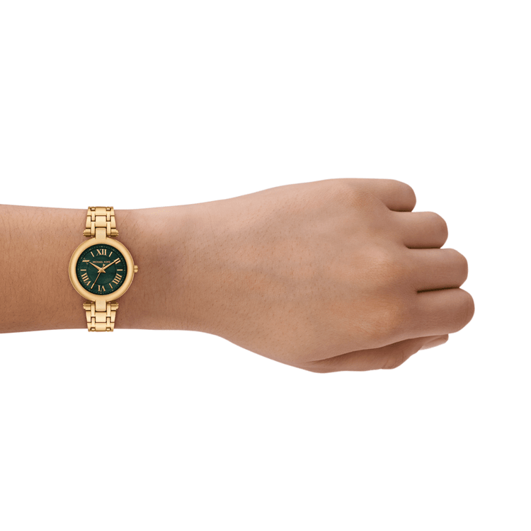 Michael Kors Laney Three-Hand Gold-Tone Stainless Steel Watch MK4892