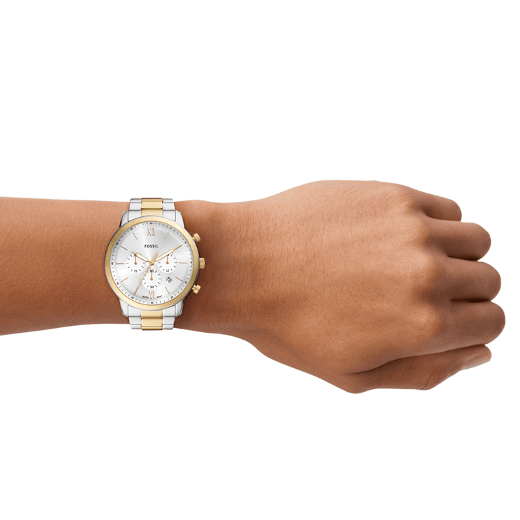 Fossil Neutra Chronograph Two-Tone Stainless Steel Watch FS6112