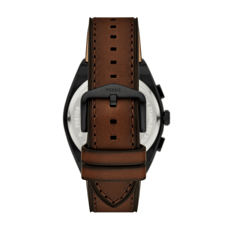 Fossil Everett Chronograph Brown Leather Watch FS6108