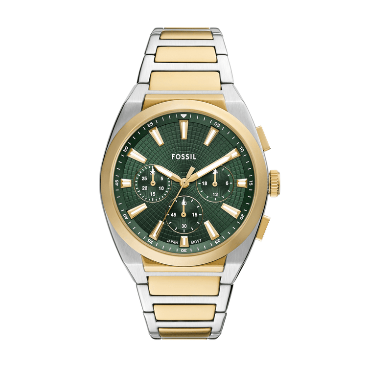 Fossil Everett Chronograph Two-Tone Stainless Steel Watch FS6106