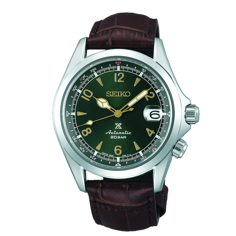Seiko Men's Stainless Steel Green Watch SPB121J