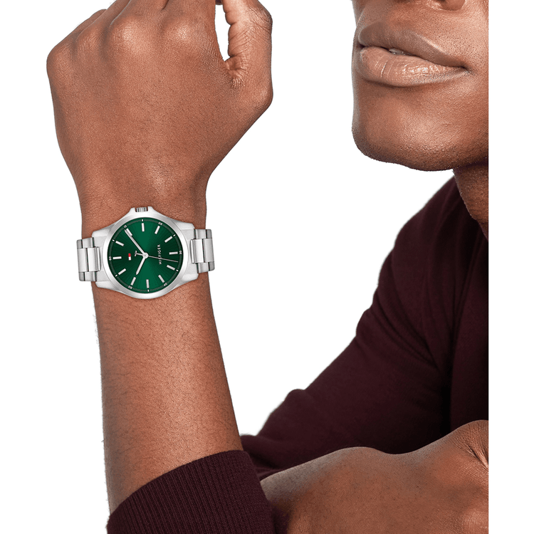 Tommy Hilfiger Bruce Stainless Steel Green Dial Men's Watch 1710672