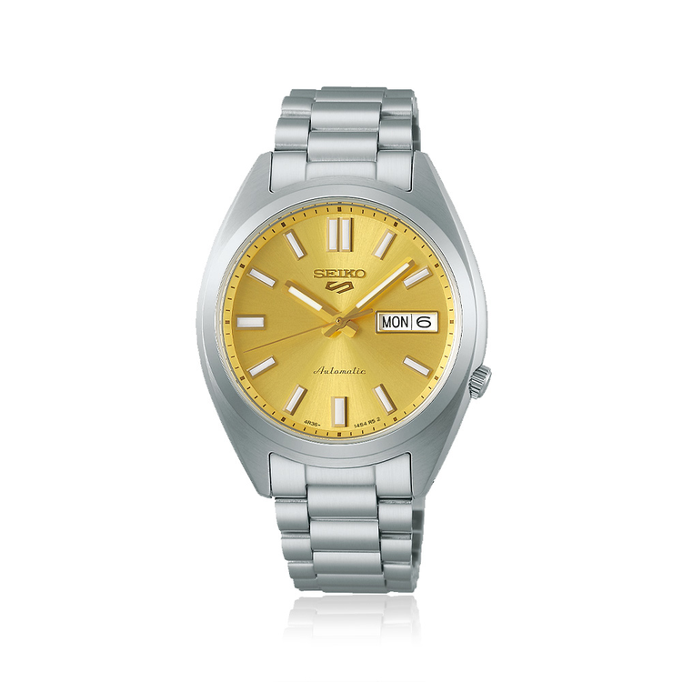 Seiko 5 Sports Automatic Silver Tone Watch SRPL59K