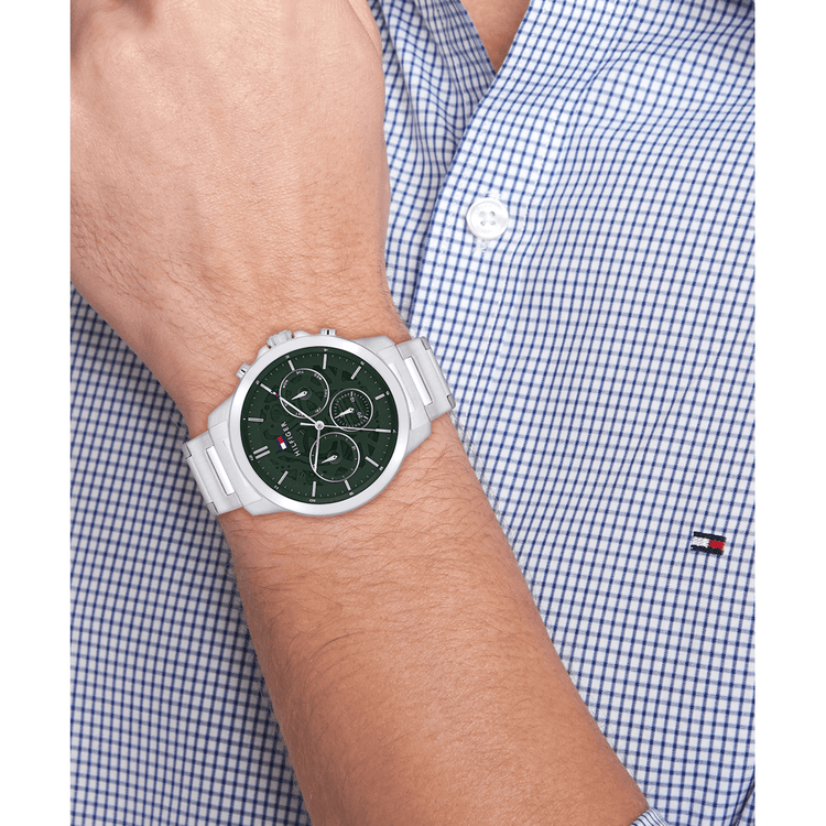 Tommy Hilfiger Henry Stainless Steel Green Dial Men's Watch 1710686