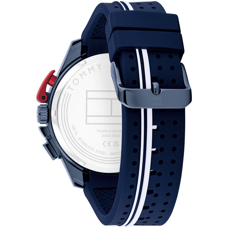 Tommy Hilfiger Bank Blue Silicone Blue Dial Men's Watch 1792169