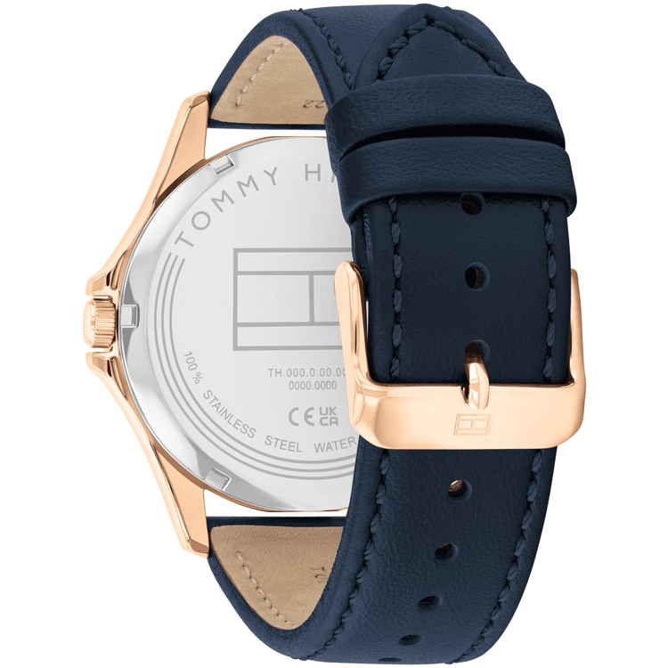 Tommy Hilfiger Bruce Blue Leather Navy Dial Men's Watch 1792189