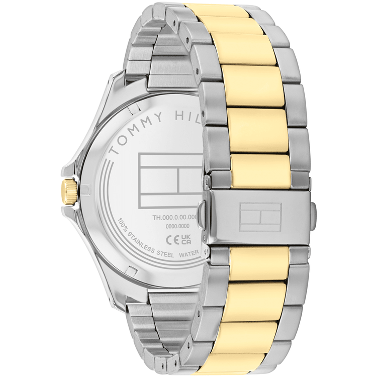 Tommy Hilfiger Bruce Two Tone Stainless Steel Green Dial Men's Watch 1792192