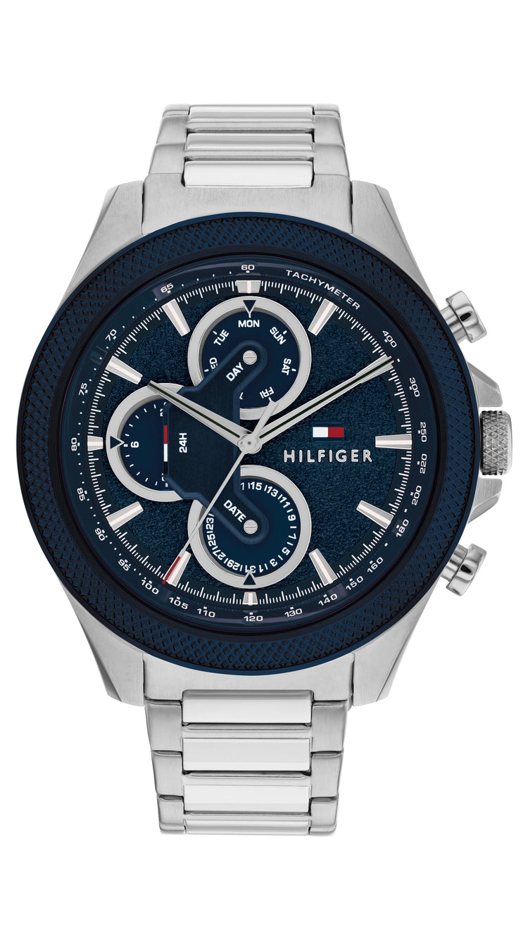 Tommy Hilfiger Clark Stainless Steel Navy Dial Men's Watch 1792080