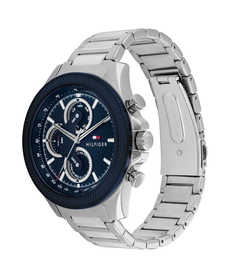 Tommy Hilfiger Clark Stainless Steel Navy Dial Men's Watch 1792080