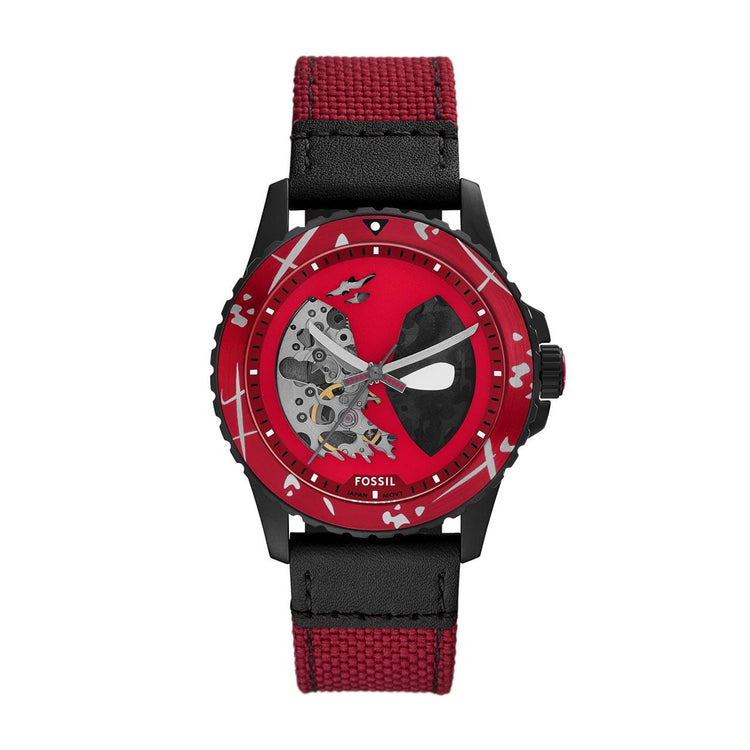 Fossil Marvel LE Deadpool Limited Edition Watch LE1196SET