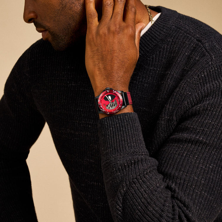 Fossil Marvel LE Deadpool Limited Edition Watch LE1196SET