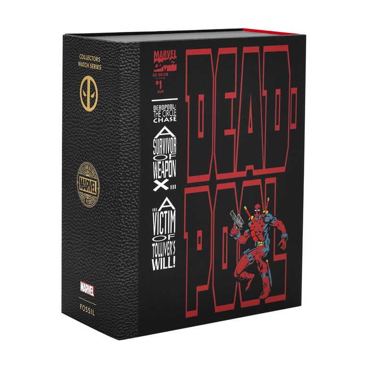 Fossil Marvel LE Deadpool Limited Edition Watch LE1196SET