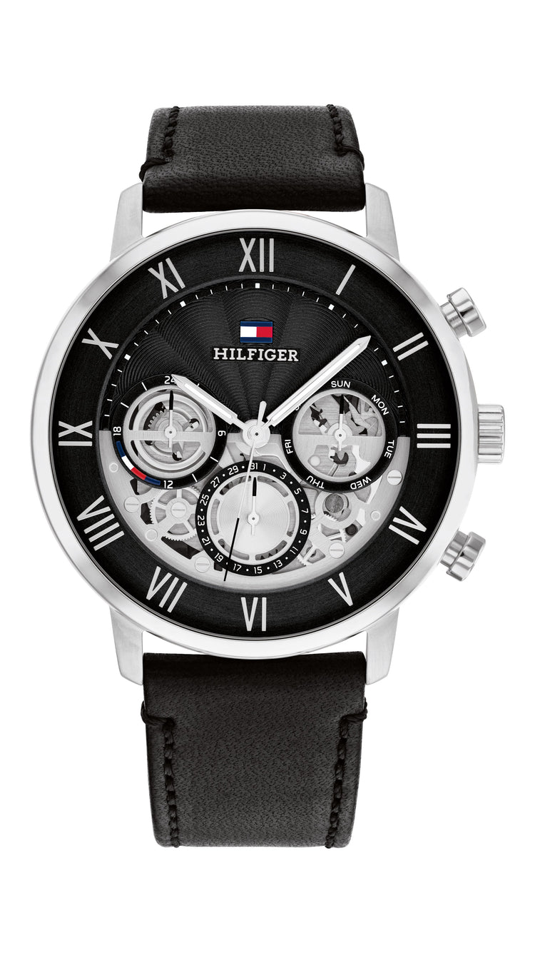 Tommy Hilfiger Legend Black and Silver Men's Watch 1710565