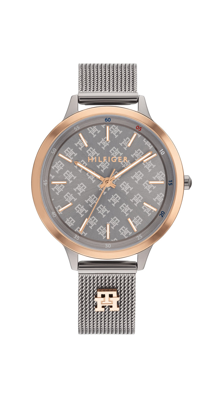 Tommy Hilfiger Iris Grey and Rose Gold Women's Watch 1782587