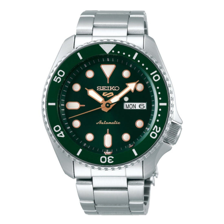Seiko Automatic Green Face Men's Watch SRPD63 Watches Seiko