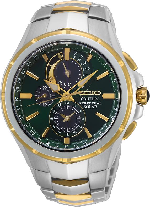 Seiko Gents Coutura Chrono Perpetual Solar Watch Model SSC764P Watches Seiko