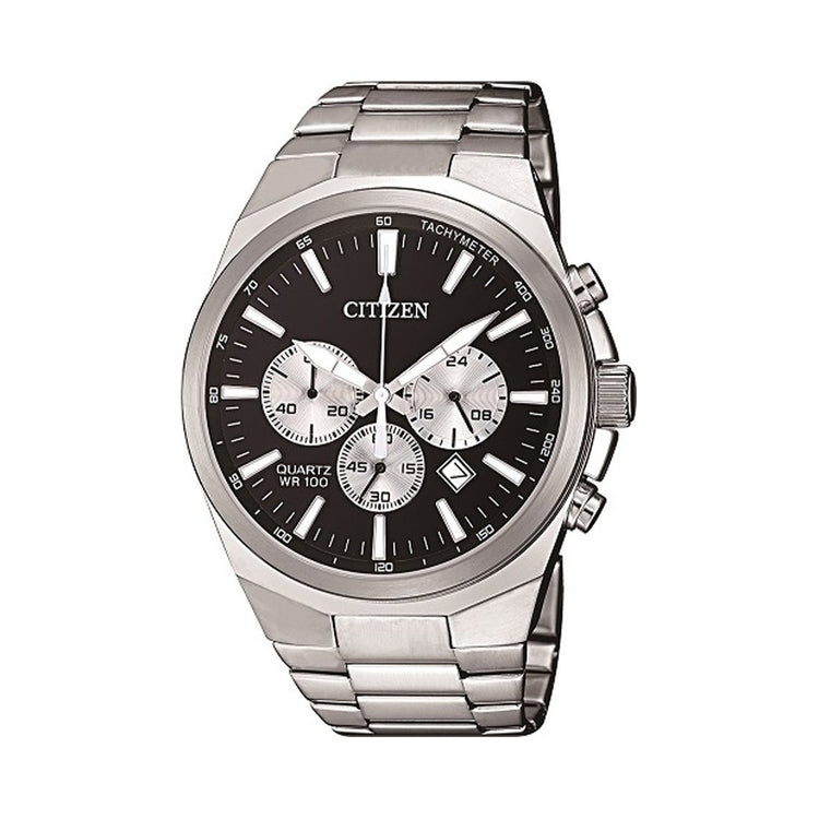 Citizen Men's Chronograph Silver Stainless-Steel Watch Model AN8170-59E Watches Citizen