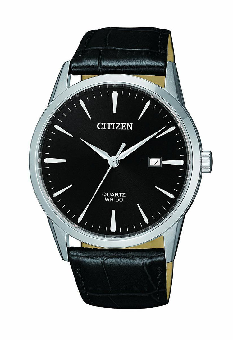 Citizen Black Leather Watch BI5000-10E Watches Citizen