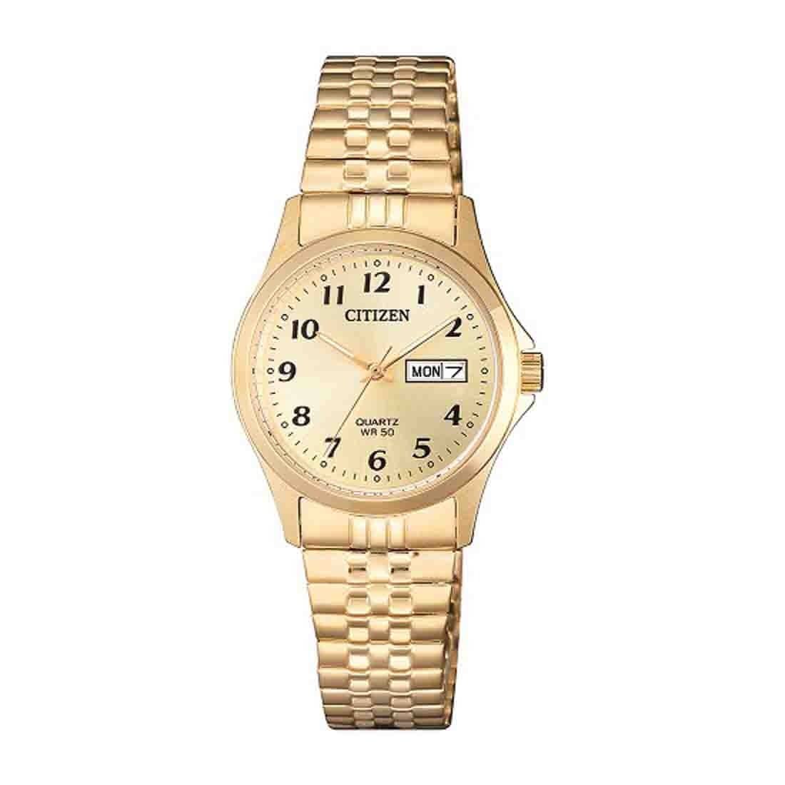 Citizen Ladies Gold Watch Model EQ2002 91P Watches Galore