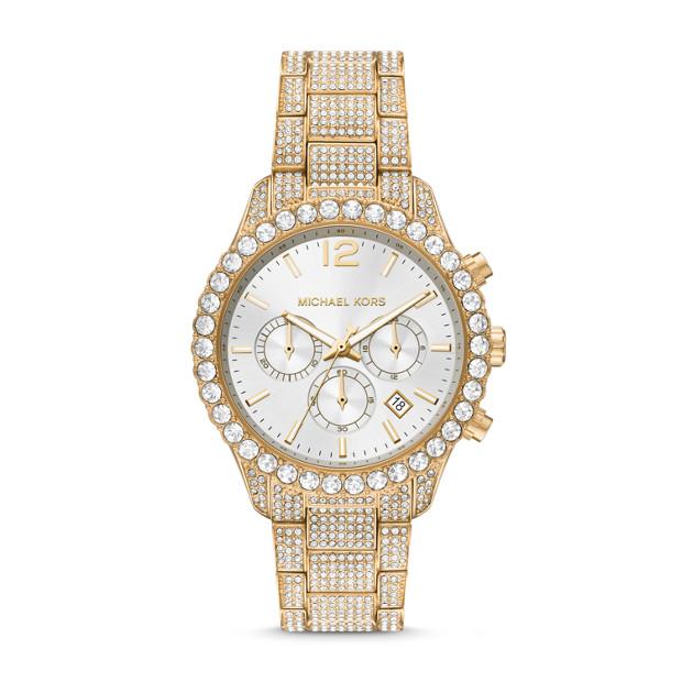 Michael Kors Layton Gold and Crystal Watch MK6941 Watches Michael Kors