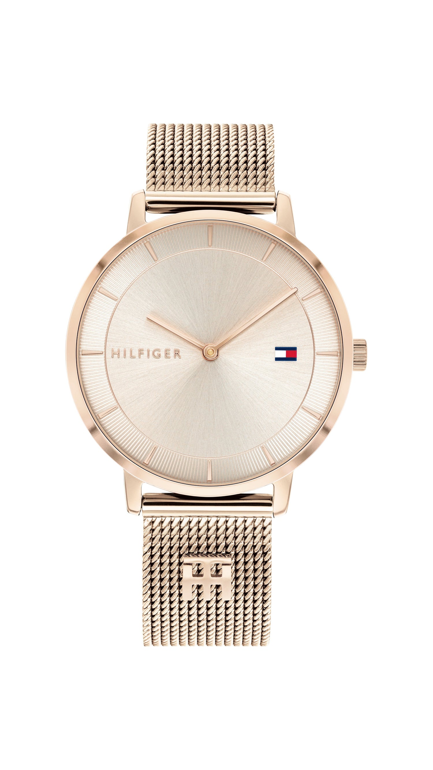 Tommy Hilfiger Tea Rose Gold Case Face Mesh Band Watch 1782287 Watches Tommy Hilfiger