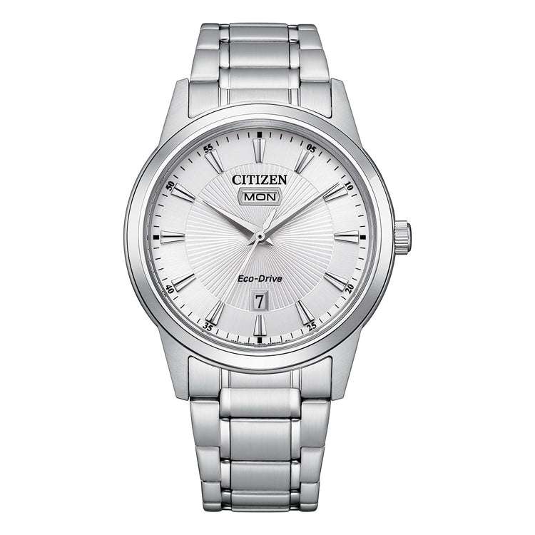 Citizen Dress Eco-Drive Men's White Watch AW0100-86A
