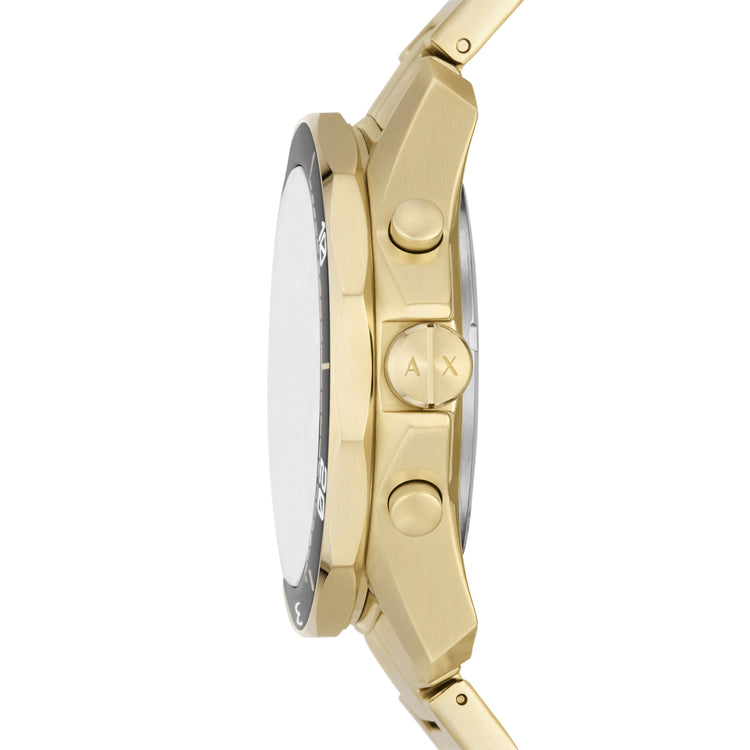 Armani Exchange Chronograph Gold-Tone Stainless Steel Watch AX1958