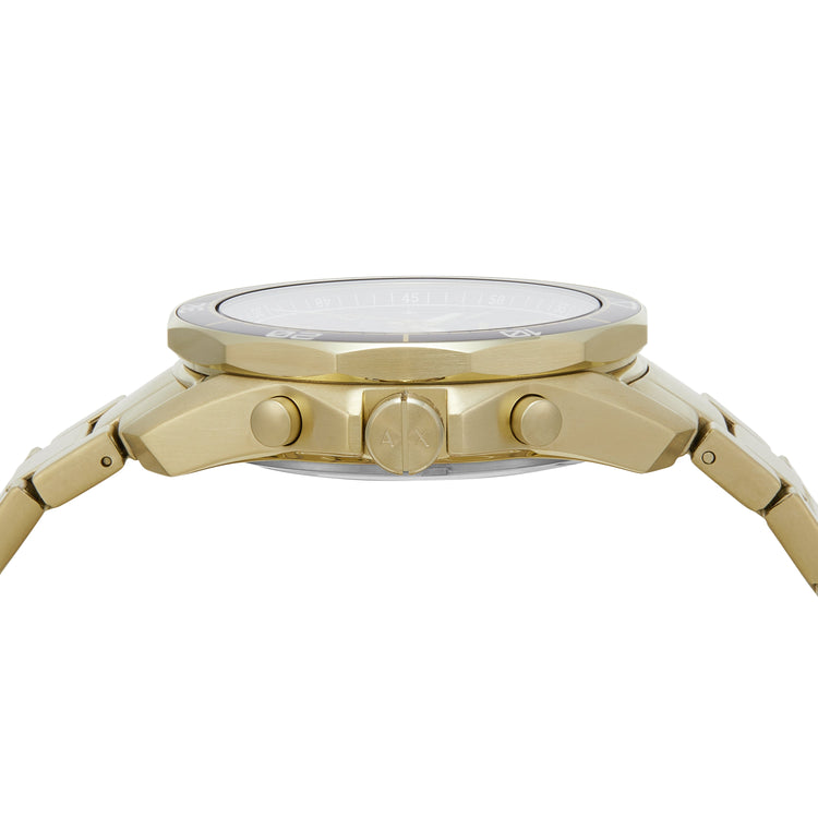 Armani Exchange Chronograph Gold-Tone Stainless Steel Watch AX1958