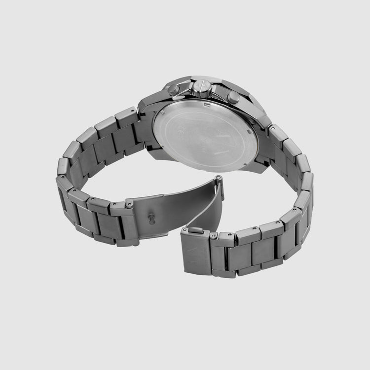 Armani Exchange Chronograph Gunmetal Stainless Steel Watch AX1959
