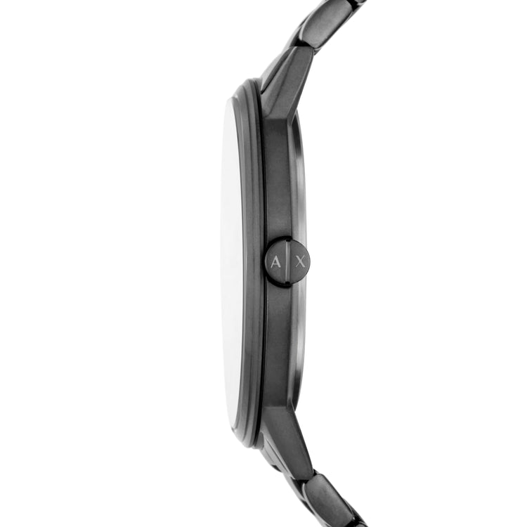 Armani Exchange Three-Hand Gunmetal Stainless Steel Watch AX2761