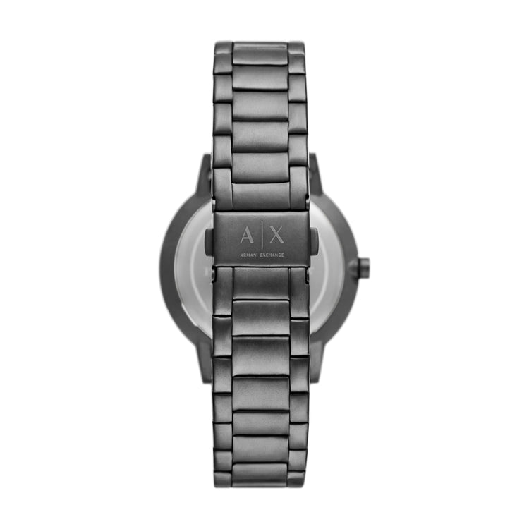 Armani Exchange Three-Hand Gunmetal Stainless Steel Watch AX2761