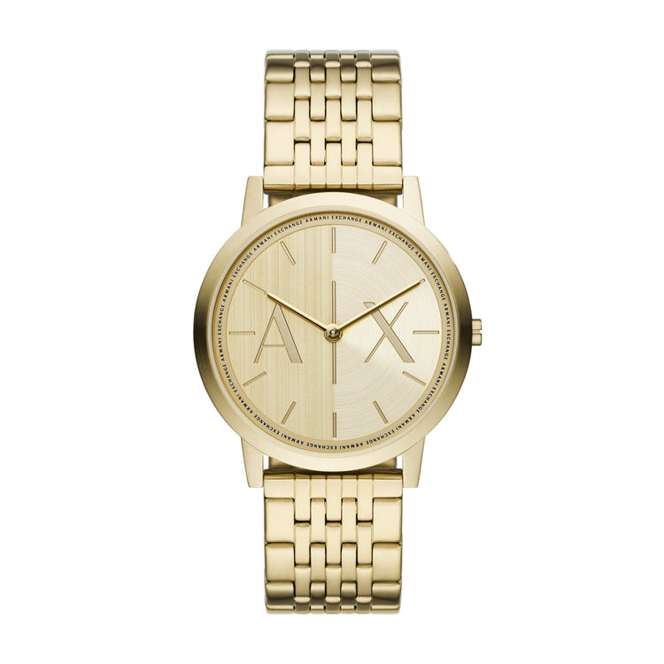Armani Exchange Two-Hand Gold-Tone Stainless Steel Watch AX2871