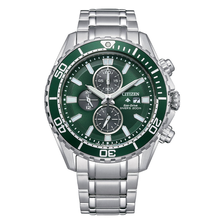 Citizen Promaster Marine Green and Silver Tone Watch CA0820-50X