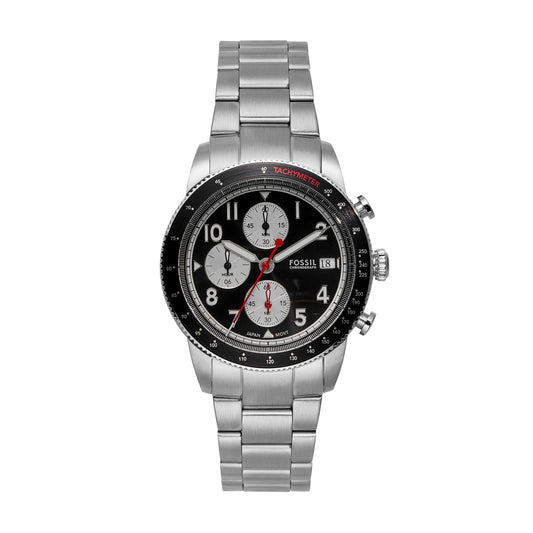 Fossil Sport Tourer Chronograph Stainless Steel Watch FS6045