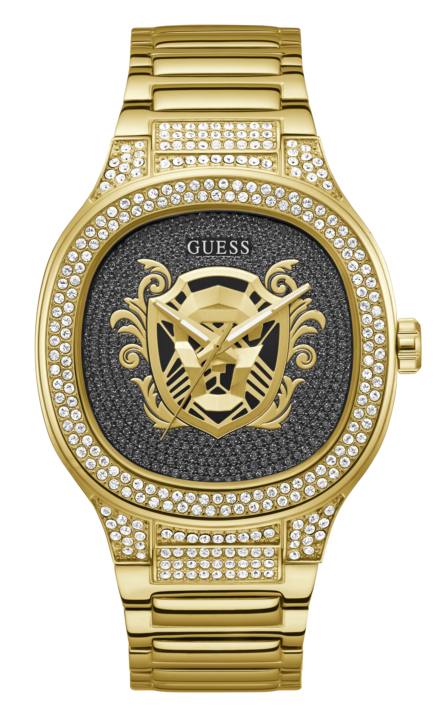 Guess gold chain sales watch