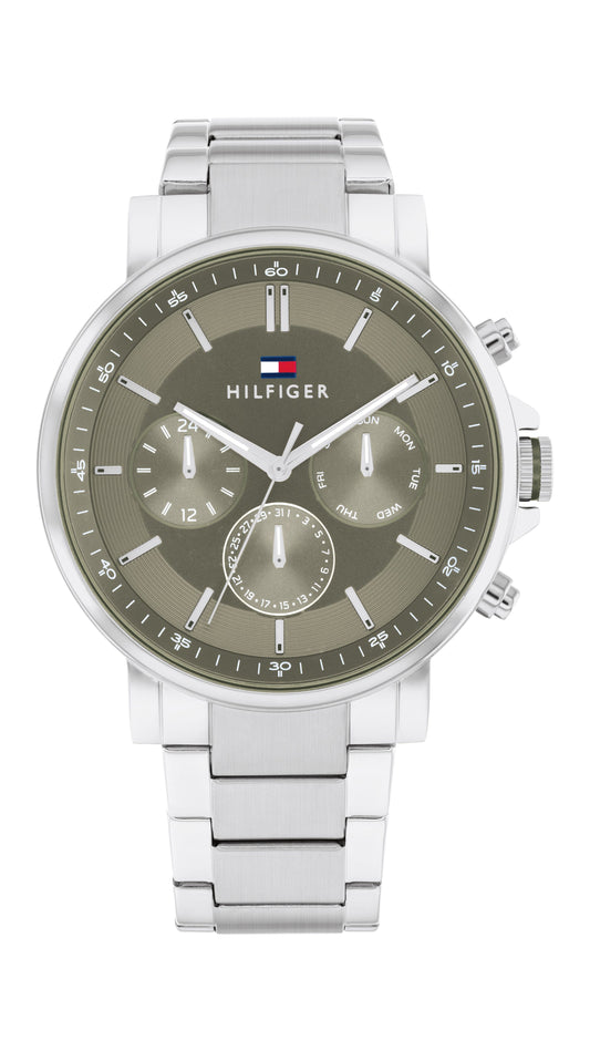 Tommy Hilfiger Tyson Stainless Steel Green Dial Men's Watch 1710587 watches item