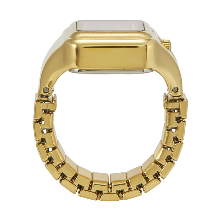 Fossil Raquel Watch Ring Two-Hand Gold-Tone Stainless Steel ES5343