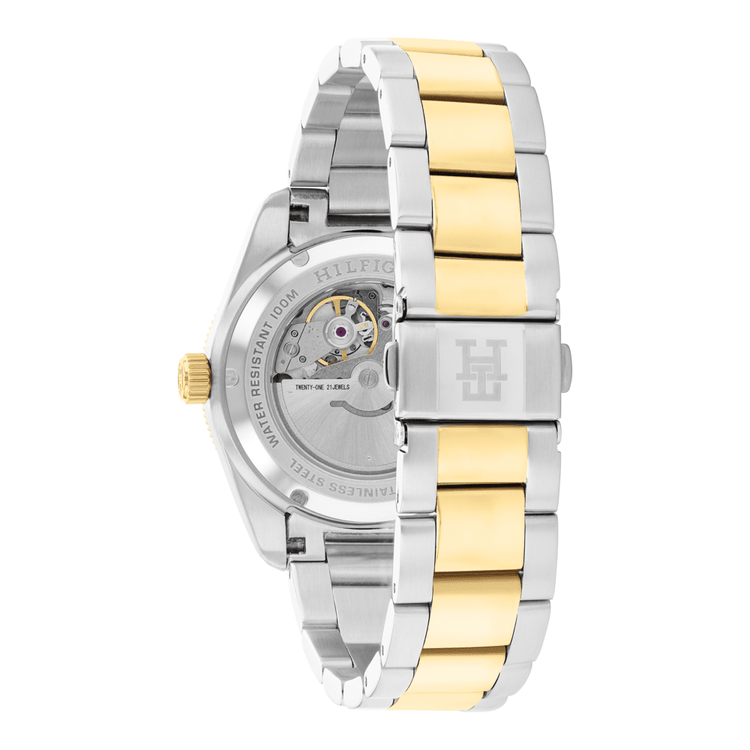 Tommy Hilfiger Th85 Two Tone Stainless Steel Black Dial Men's Watch 1710552