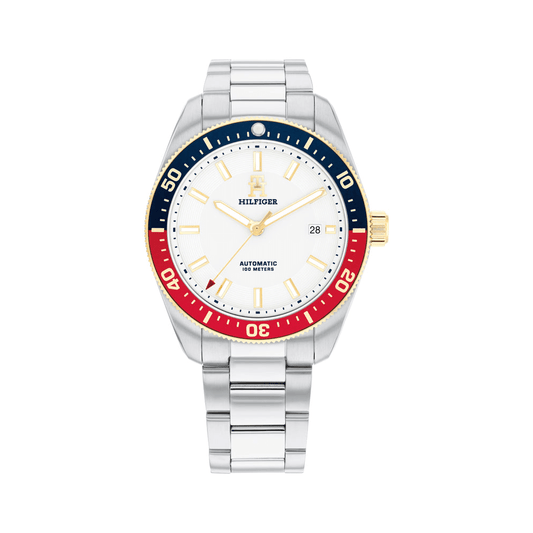 Tommy Hilfiger Th85 Stainless Steel White Dial Men's Watch 1710551 watches item