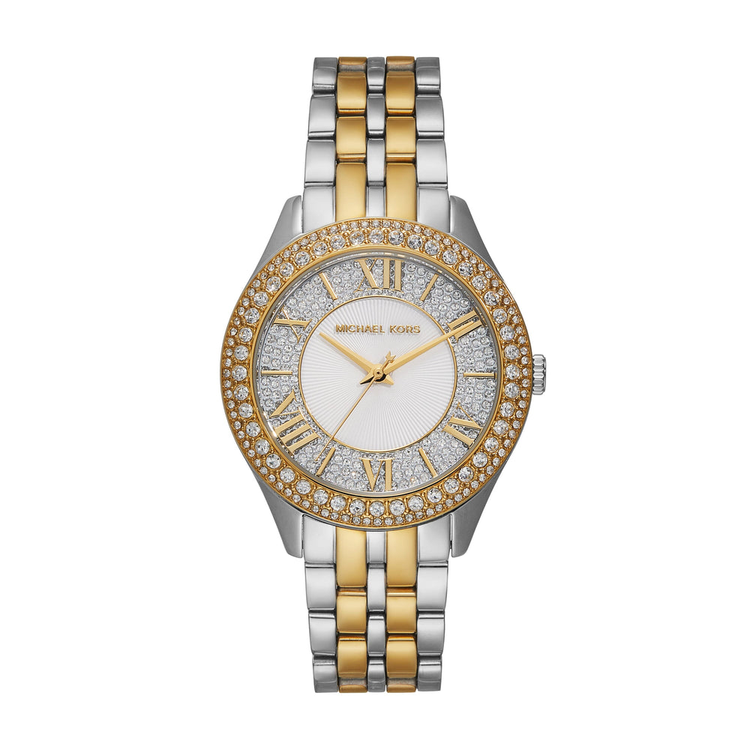 Michael Kors Harlowe Three-Hand Two-Tone Stainless Steel Watch MK4811