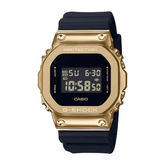 Casio G Shock Black and Gold Digital Watch GM5600G-9D watches item