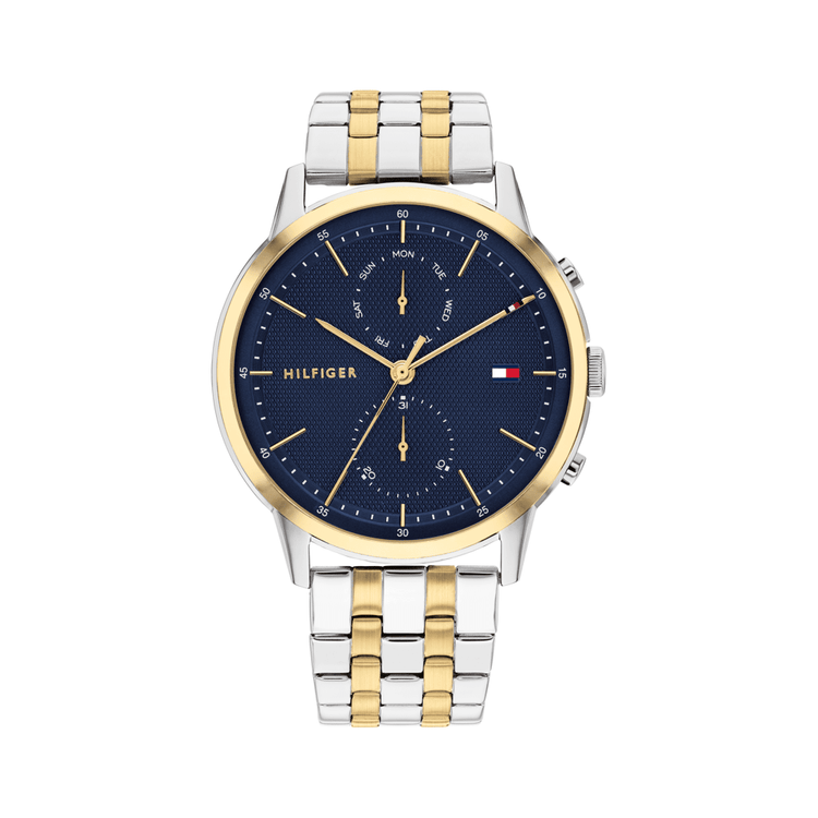 Tommy Hilfiger Easton Two Tone Stainless Steel Blue Dial Men's Watch 1710432