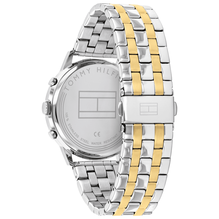 Tommy Hilfiger Easton Two Tone Stainless Steel Blue Dial Men's Watch 1710432