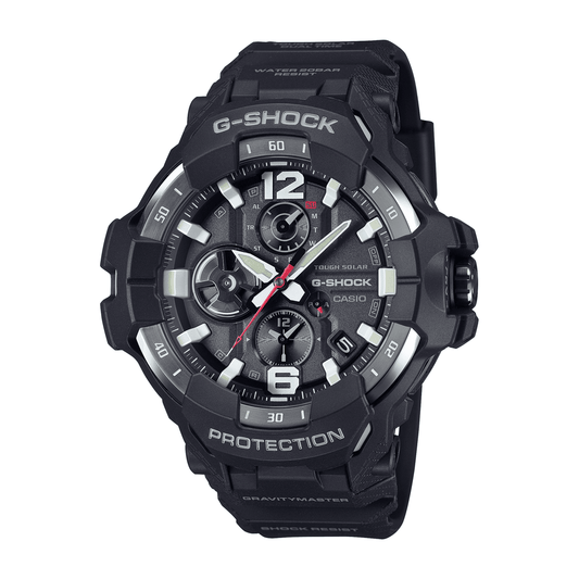 Casio G Shock Mog Gravity Master Solar Bluetooth Dual Stopwatch 200M Water Resistant Black Face & Resin Band GRB300-1A watches item