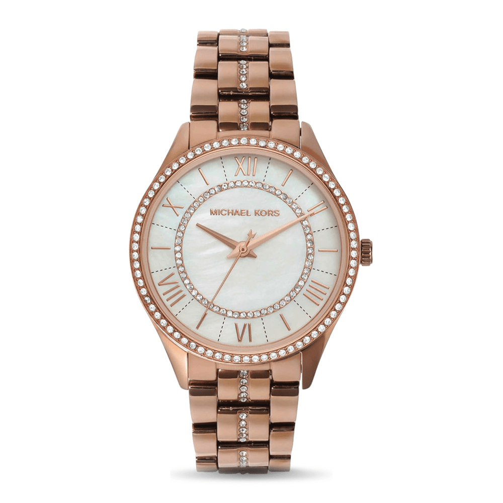 Michael Kors Lauryn Rose Gold Women's Watch MK3716 Bevilles Jewellers 