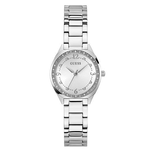 Guess Dress Charlotte Dress Silver-Tone Crystal Bezel Women's Watch GW0767L1 watches item