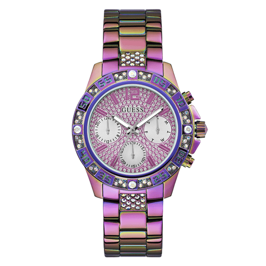 Guess Sport Majesty Sport Iridescent Crystal Bezel Men's Watch GW0771L4 watches item