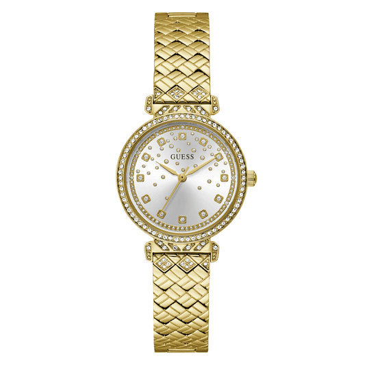 Guess Bejewelled Enchantment Bejewelled Gold-Tone Analogue Women's Watch GW0763L2 watches item