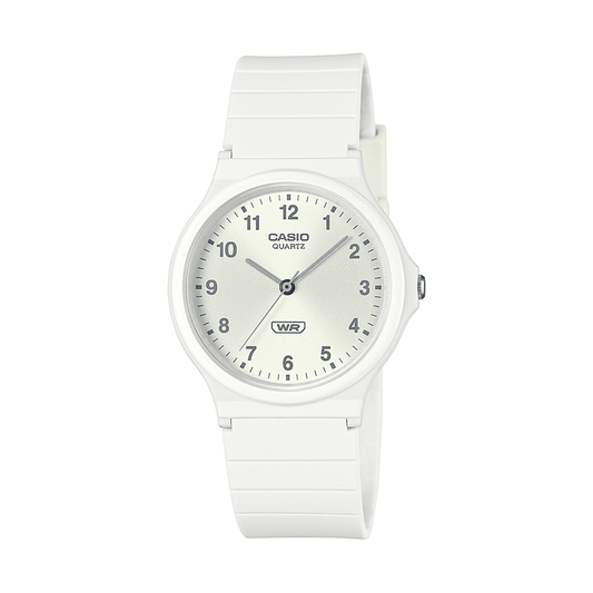 Casio Analogue Water Resistant White Resin Band MQ24B-7B watches item