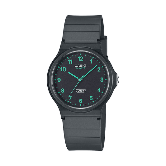Casio Analogue Water Resistant Black Resin Band MQ24B-8B watches item